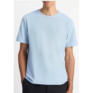 Vince Short Sleeve Crew Neck Lt Blue Thick TShirt Mens Sz XL Basic Quiet Luxury